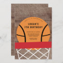 Recherche de basket anniversaire invitations Boy