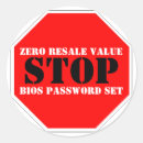 Recherche de bios autocollants Avertissement