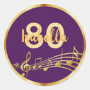 Recherche de notes de musique autocollants Fête d'anniversaire