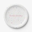 Recherche de motif coloré assiettes en papier Capricieux