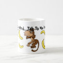 Recherche de la banane café tasses Singe