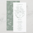 Recherche de vintage menus Vert sauge