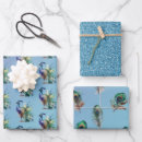 Recherche de plume paon papier cadeau Violet