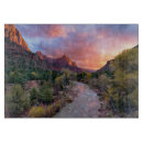 Recherche de montagne planches à découper Coucher du soleil