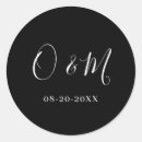 Recherche de initiales mariage autocollants Typographie