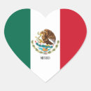 Recherche de coeur mexicain autocollants Drapeaux du monde