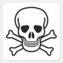 Recherche de os croisés autocollants Crâne