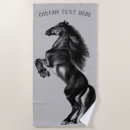 Recherche de horse on serviettes de plage Cheval