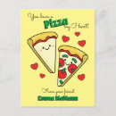 Recherche de pizza mignonne cartes postales Dessin