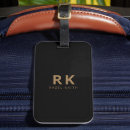 Recherche de tendance de monogramme bagages étiquettes Typographie