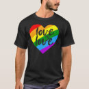 Zoek naar regenboog hart tshirts Gelijkheid