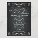 Recherche de de tableau noir mariage invitations Rétro