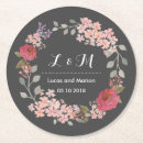 Recherche de verre floral dessous de dessous de verres Monogramme