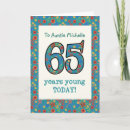 Recherche de 65 anniversaire cartes Fleurs