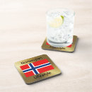 Recherche de norvège dessous de verres Drapeau norvégien