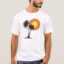 Recherche de palmier tshirts Coucher du soleil