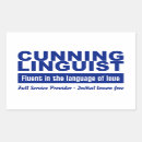 Recherche de linguistique autocollants Linguiste