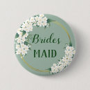 Zoek naar moderne bloemen buttons Bruidsmeisje