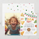 Recherche de pizza party anniversaire invitations Simple
