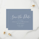 Recherche de mariage save the date Bleu poussiéreux