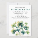 Recherche de trèfles invitations Vert