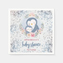 Zoek naar de van het baby van de pinguin servetten Pinguïn baby shower