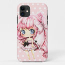 Recherche de chibis mignons iphone coques Rose