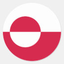 Recherche de groenland autocollants Drapeau du groenland