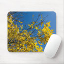 Recherche de feuille jaune tapis souris Nature
