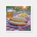Recherche de frites serviettes Hot dog