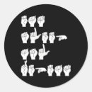 Zoek naar gebarentaal stickers Asl alfabet