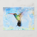 Recherche de colibri coloré cartes postales Dessin