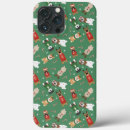 Recherche de noël de chien iphone coques Vert