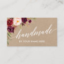 Recherche de style rustique cartes visite Fait maison