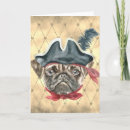 Zoek naar grappige pugs kaarten Waterverf