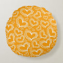 Recherche de orange et blanc coussins Brillant