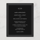 Recherche de noires et argentées invitations Bride