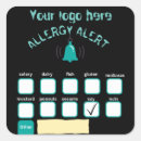 Recherche de allergène autocollants Allergies