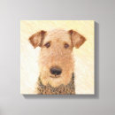 Zoek naar airedale terrier kunst Hond