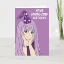 Recherche de fille de manga cartes postales Pour elle