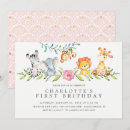 Recherche de safari anniversaire invitations Parti