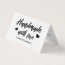 Recherche de fait main avec amour cartes visite Calligraphie