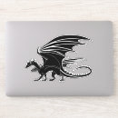 Recherche de ailes de dragon autocollants Noir