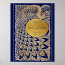 Recherche de paon mariage posters Bleu