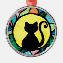 Recherche de noël de silhouette de chat Minou