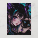 Recherche de fille chat cartes postales Pour elle
