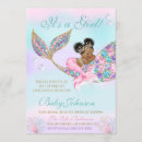 Recherche de douche ethnique de bébé invitations Sirène