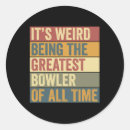 Recherche de bowling drôle autocollants Bowler