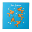 Recherche de poisson rouge carreaux Mignon