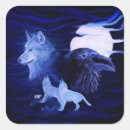 Recherche de loup bleu autocollants Animal
